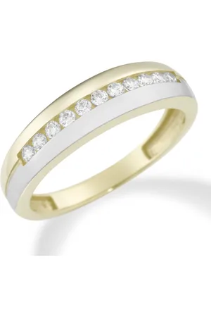 Luigi Merano Ring mit ZIrkonia in Bicolor-Optik, Gold 375 Ringe 1 ct Damen (368.99 € / 1 ct)