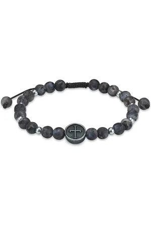 True Rebels Armband Kreuz Edelstahl Jade silber Armbänder & Armreife 1 ct Herren (33.99 € / 1 ct)