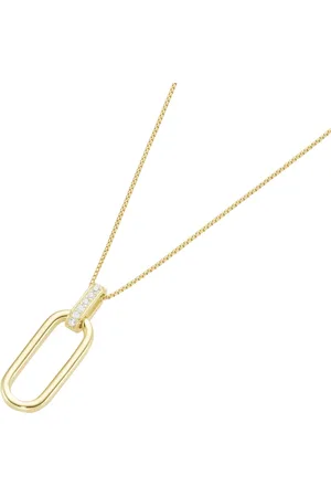 Giorgio Martello Kette Anhänger beweglich mit Zirkonia, vergoldet, Silber 925 Ketten 1 ct Damen (128.99 € / 1 ct)