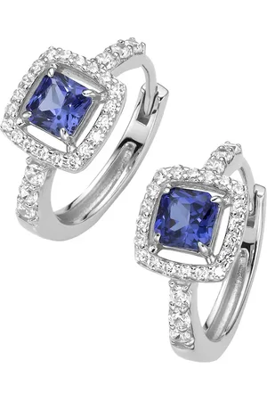 Giorgio Martello Creolen mit Ziersteinen, Silber 925 1 ct (98.99 € / 1 ct)
