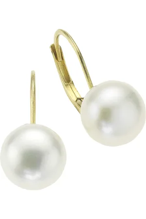 ELLEN K. Ohrringe 333/- Gold Süßwasserzuchtperle weiß 1 ct Damen (134.89 € / 1 ct)