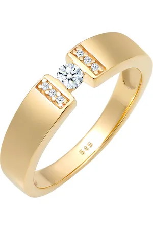 Elli DIAMONDS Verlobung Diamant 0.14 ct. 585 Gelbgold Ringe 1 ct Damen (559.99 € / 1 ct)