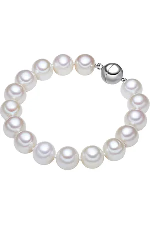 Lulu & Jane Perlen-Armband aus Sterling Silber in Silber mit Süßwasser-Zuchtperle Armbänder & Armreife 1 ct Damen (97.99 € / 1 ct)