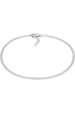 Elli Stäbchen-Panzerkette Basic 925 Silber Fußketten 1 ct Damen (59.99 € / 1 ct)