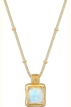 Elli Kugelkette Mondstein Edelstein Vintage 925 Silber Ketten 1 ct Damen (79.99 € / 1 ct)