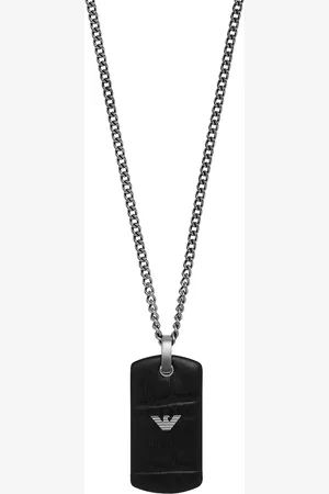 Emporio Armani Kette Edelstahl, Leder Ketten 1 ct Herren (97.49 € / 1 ct)