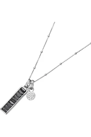 Giorgio Martello Kette mit Anhänger 2-teilig, Zirkonia weiß und , Silber 925 Ketten 1 ct Damen (84.14 € / 1 ct)