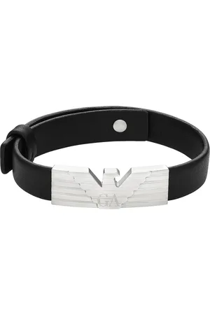 Emporio Armani Armband Leder, Edelstahl Armbänder & Armreife 1 ct Herren (124.99 € / 1 ct)
