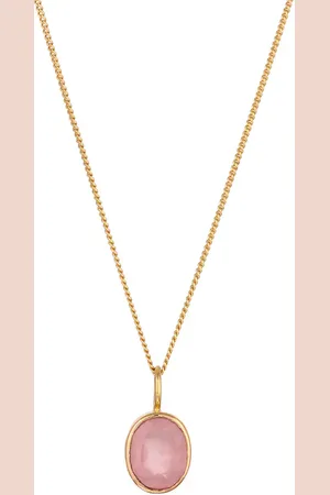 Elli Anhänger Quarz Rosé 925 Sterling Silber Ketten 1 ct Damen (59.49 € / 1 ct)