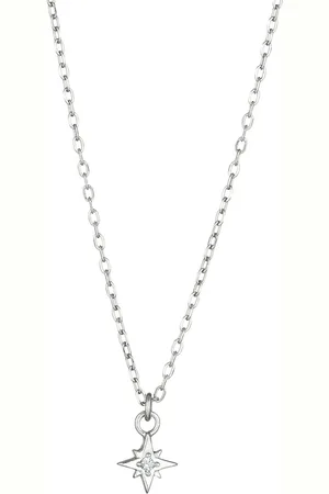 Elli Stern Glas Kristalle Weiß 925 Sterling Silber Ketten 1 ct Damen (34.99 € / 1 ct)