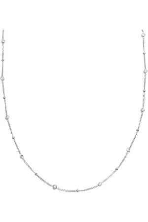 Elli Kugelkette Glas Kristalle Weiß 925 Sterling Silber Ketten 1 ct Damen (59.99 € / 1 ct)