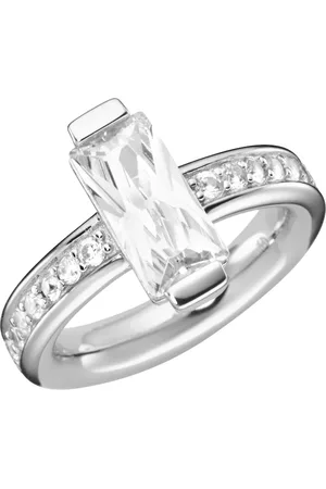 Giorgio Martello Ring mit weißen Zirkonia, Silber 925 Ringe 1 ct Damen (98.99 € / 1 ct)