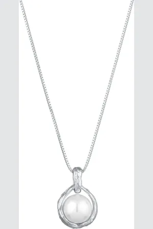 Elli Muschelkernperle Vintage 925 Sterling Silber Ketten 1 ct Damen (69.99 € / 1 ct)