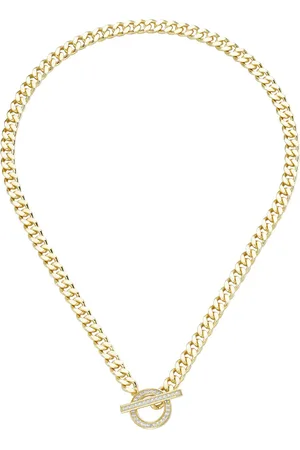 Giorgio Martello Collier Panzerkette, Schließe mit Zirkonia, Silber 925 Ketten 1 ct Damen (328.99 € / 1 ct)