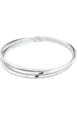 Elli Armreif mit Zirkonia Weiß 925 Sterling Silver Armbänder & Armreife 1 ct Damen (129.99 € / 1 ct)