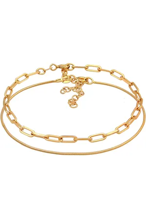 Elli Glieder Basic Schlangenkette 2er Set 925 Silber Armbänder & Armreife 1 ct Damen (67.99 € / 1 ct)