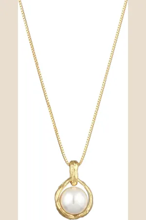 Elli Muschelkernperle Vintage 925 Sterling Silber Ketten 1 ct Damen (79.99 € / 1 ct)