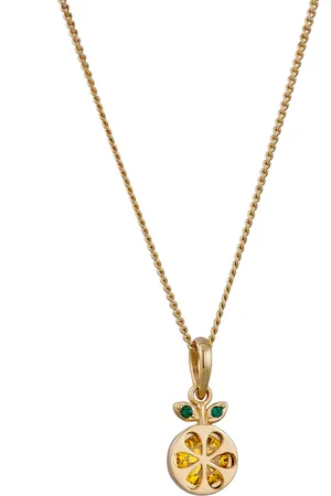Nenalina Orange Fruit Anhänger Zirkonia 925 Sterling Silber vergoldet Ketten 1 ct Damen (59.49 € / 1 ct)