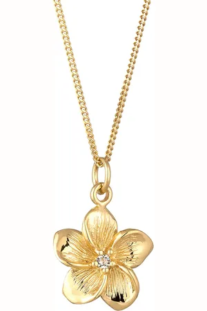 Elli Frangipani Blüte Kristalle 925 Silber Ketten 1 ct Damen (59.99 € / 1 ct)