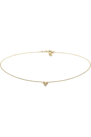 Elli Glas Kristalle Weiß 925 Sterling Silber Ketten 1 ct Damen (59.99 € / 1 ct)