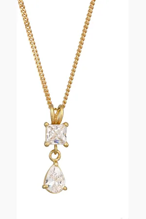 Elli Tropfen Zirkonia Weiß 925 Sterling Silber Ketten 1 ct Damen (59.99 € / 1 ct)