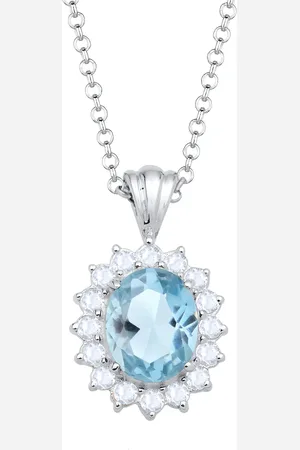 Elli Topas Edelsteine 925 Sterling Silber Ketten 1 ct Damen (99.99 € / 1 ct)