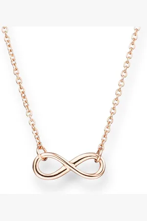 Glanzstücke Halskette Infinity Sterling Silber in Gelbgold Ketten 1 ct Damen (49.99 € / 1 ct)