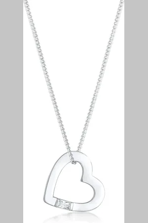 Elli Herz-Anhänger Zirkonia Kristall Liebe 925 Silber Ketten 1 ct Damen (33.99 € / 1 ct)
