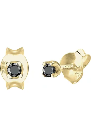 Elli DIAMONDS Stecker Basic Diamant (0.03 ct.) 375er Gelbgold Ohrringe 1 ct Damen (135.99 € / 1 ct)