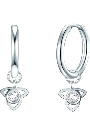 Eastside Creolen Lotusblüte Edelstahl Preciosa in Silber 1 ct Damen (28.99 € / 1 ct)