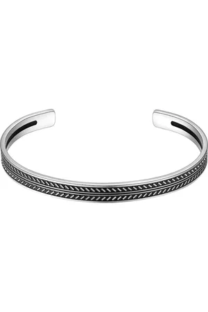 True Rebels Armband aus Edelstahl in Silber/Schwarz Armbänder & Armreife 1 ct Herren (39.99 € / 1 ct)