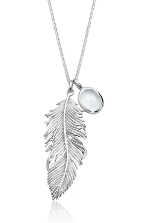 Elli Feder Boho Mondstein 925 Sterling Silber Ketten 1 ct Damen (67.99 € / 1 ct)