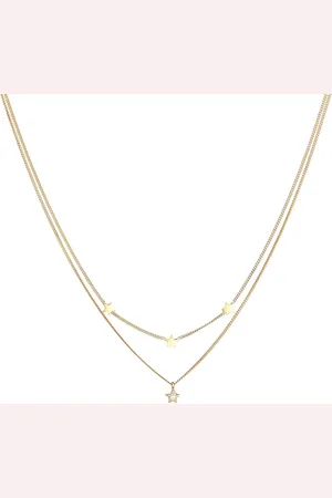 Elli Layer Stern Astro Kristalle 925 Silber Ketten 1 ct Damen (50.99 € / 1 ct)