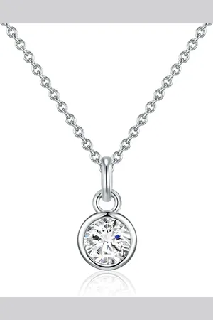 Rafaela Donata Halskette Sterling Silber Zirkonia in Silber Ketten 1 ct Damen (39.99 € / 1 ct)