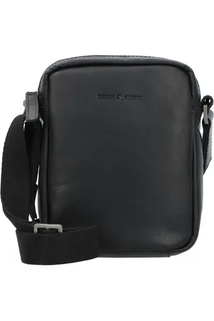 Greenburry Pure Black Umhängetasche Leder 15 cm Umhängetaschen 1 ct Herren (69.99 € / 1 ct)