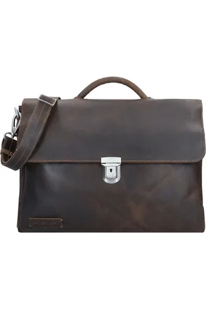 Plevier Vintage Oxford Aktentasche RFID Schutz Leder 40 cm Laptopfach Laptoptaschen 1 ct (218.99 € / 1 ct)