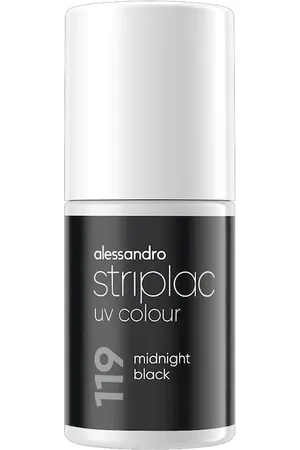 Alessandro Striplac UV Colour Nagellack 6,5 ml Midnight Black (1844.62 € / 1 l)