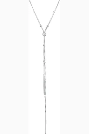 Elli Halskette Y-Kette Kugel Stab Minimal 925 Silber Ketten 1 ct Damen (42.49 € / 1 ct)