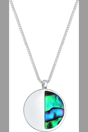 Elli Panzerkette Abalone Muschel 925 Silber vergoldet Ketten 1 ct Damen (31.99 € / 1 ct)