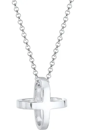 Elli Kreuz Cross Symbol 3D 925 Sterling Silber Ketten 1 ct Damen (34.99 € / 1 ct)