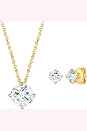 Rafaela Donata Schmuckset Sterling Silber verziert mit Kristallen von Swarovski® in Silber Schmuck-Set 1 ct Damen (49.99 € / 1 ct)