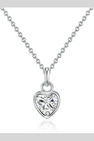 Rafaela Donata Halskette Herz Sterling Silber Zirkonia in Silber Ketten 1 ct Damen (39.99 € / 1 ct)