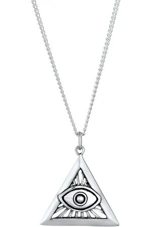 Kuzzoi Herren Evil Eye Dreieck 925 Sterling Silber Ketten 1 ct (47.99 € / 1 ct)