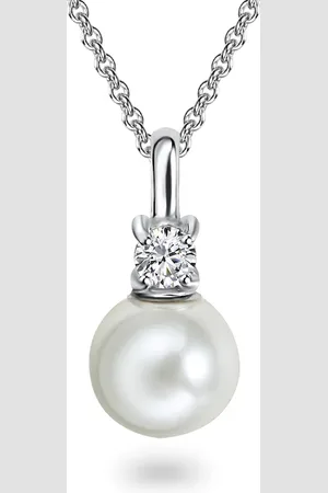 Rafaela Donata Halskette Sterling Silber Zirkonia Perle (synth.) in Silber Ketten 1 ct Damen (42.99 € / 1 ct)