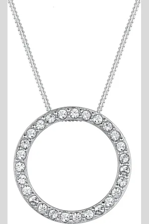 Elli Kreis Geo Funkelnd Kristalle 925 Silber Ketten 1 ct Damen (49.99 € / 1 ct)