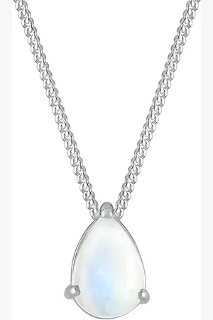 Elli Tropfen Mondstein Edelstein 925 Silber Ketten 1 ct Damen (49.99 € / 1 ct)