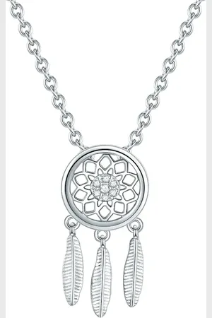 Rafaela Donata Halskette Traumfänger Sterling Silber Zirkonia in Silber Ketten 1 ct Damen (44.99 € / 1 ct)