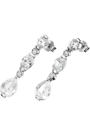 Giorgio Martello Ohrstecker mit weißen Zirkonia Steinen, Silber 925 Ohrringe 1 ct Damen (88.99 € / 1 ct)