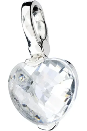 Giorgio Martello Charm mit Zirkonia-Herz, 925 Charms & Kettenanhänger 1 ct Damen (48.99 € / 1 ct)