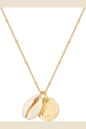 Elli Kauri Muschel Plättchen Kugelkette 925 Silber Ketten 1 ct Damen (47.99 € / 1 ct)